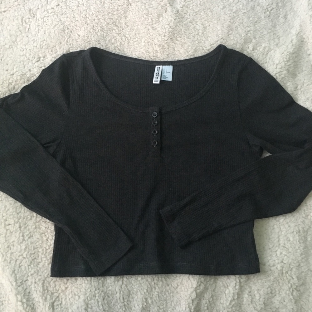 H&M long sleeved crop top